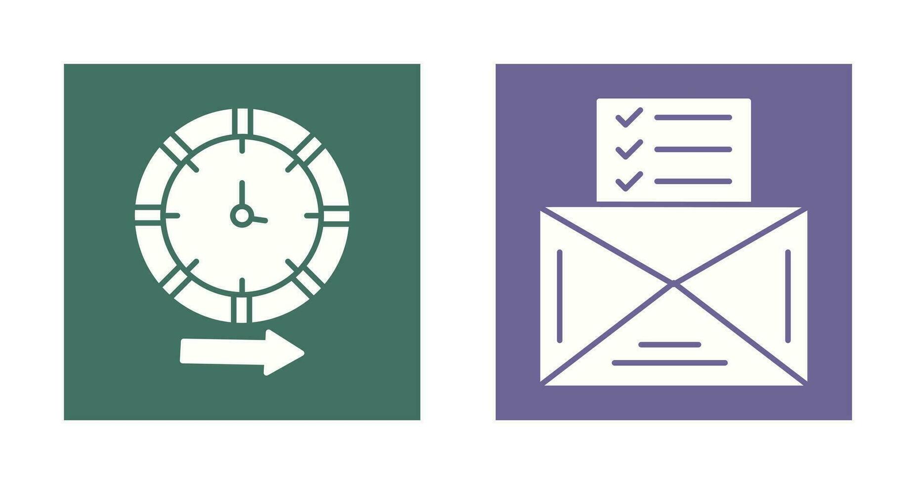 Direction and Check List Icon vector