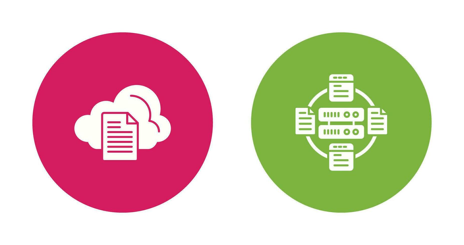 File and Server Icon vector