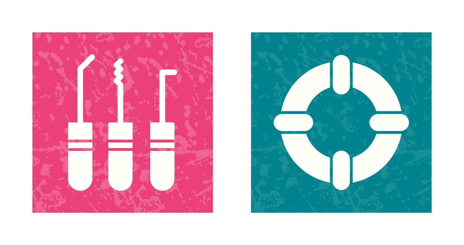 Lockpick and Life Guards Icon vector