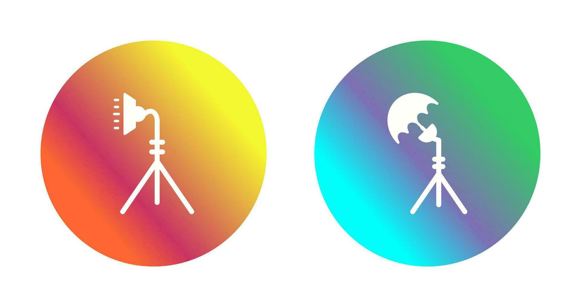 light stand and studio Icon vector