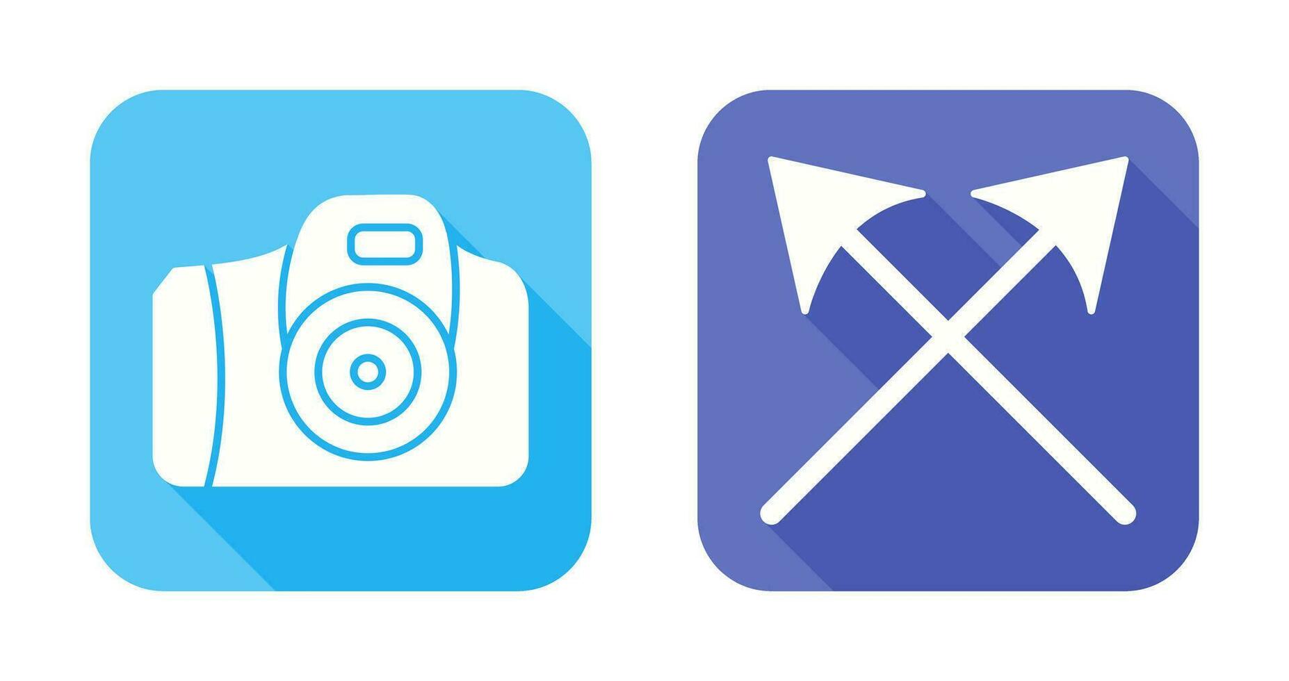 Camera and Arrows Icon vector