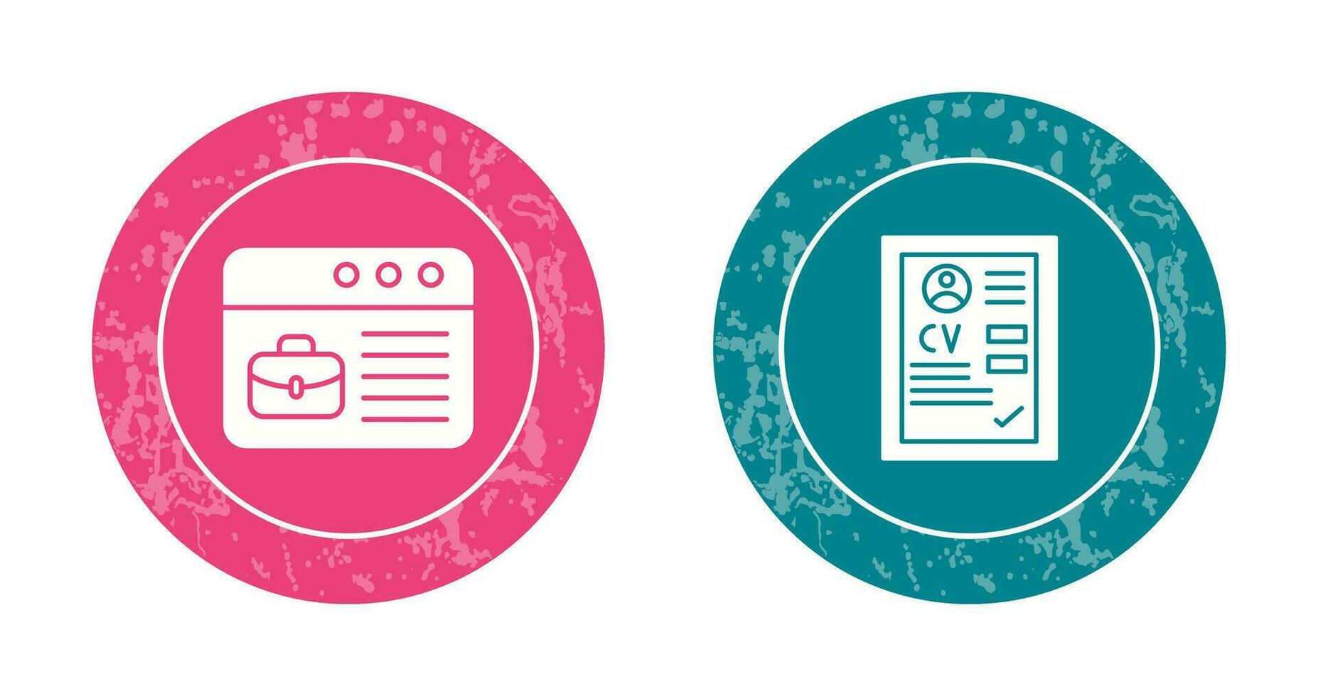 Online Recruitment and CV Icon vector