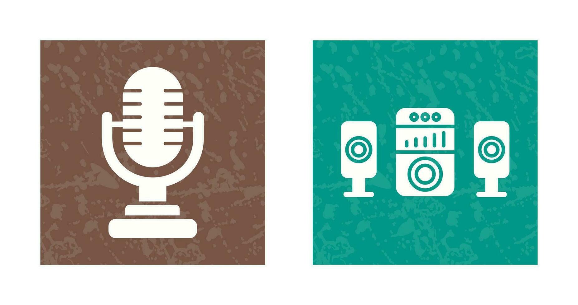 Microphone and Sound System Icon vector