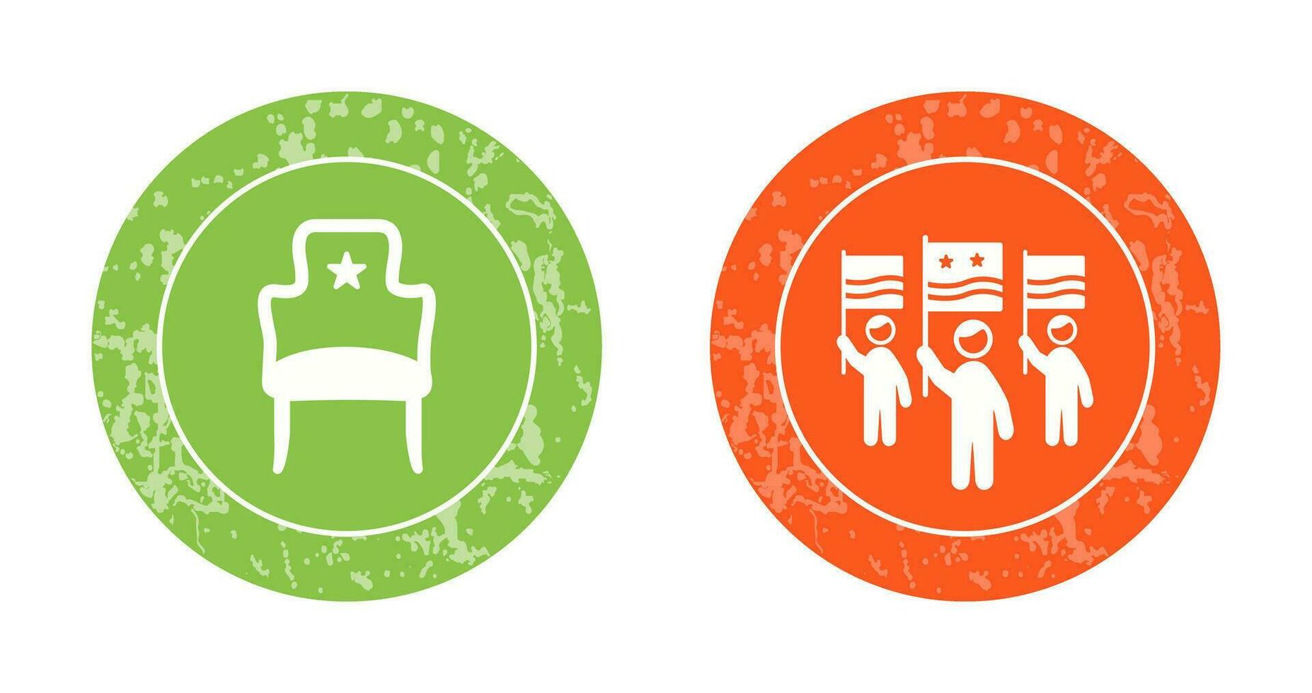 Seat and Campaign Icon vector