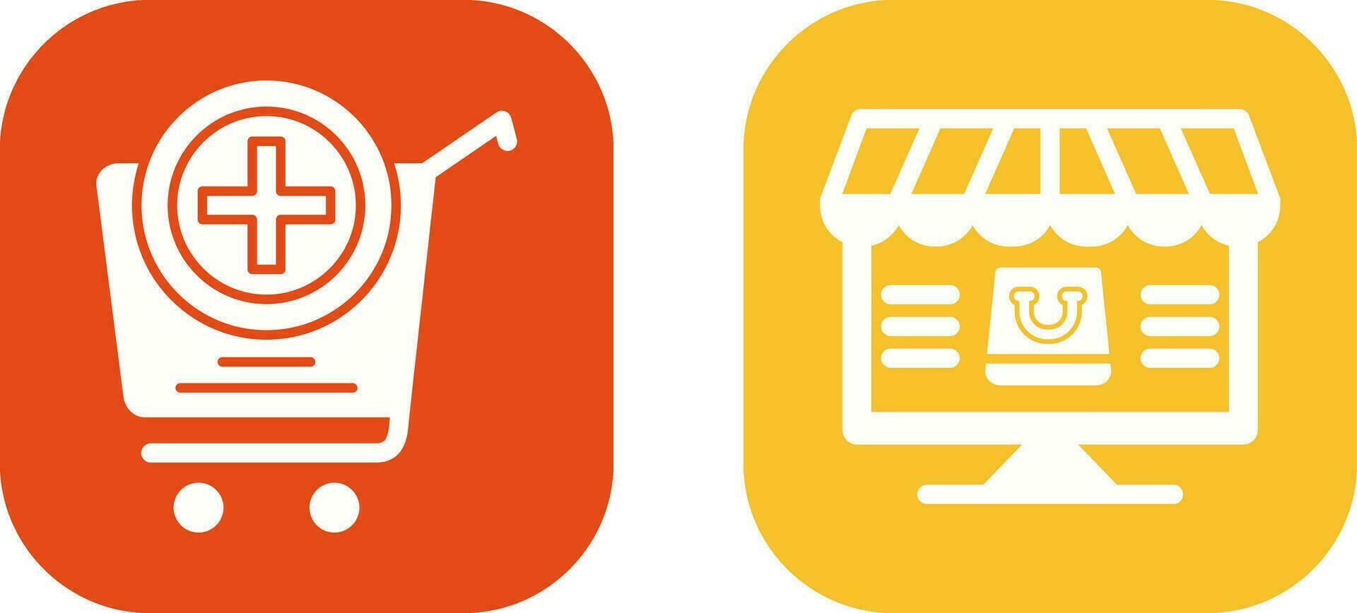 Add to Cart and Online Shopping Icon vector
