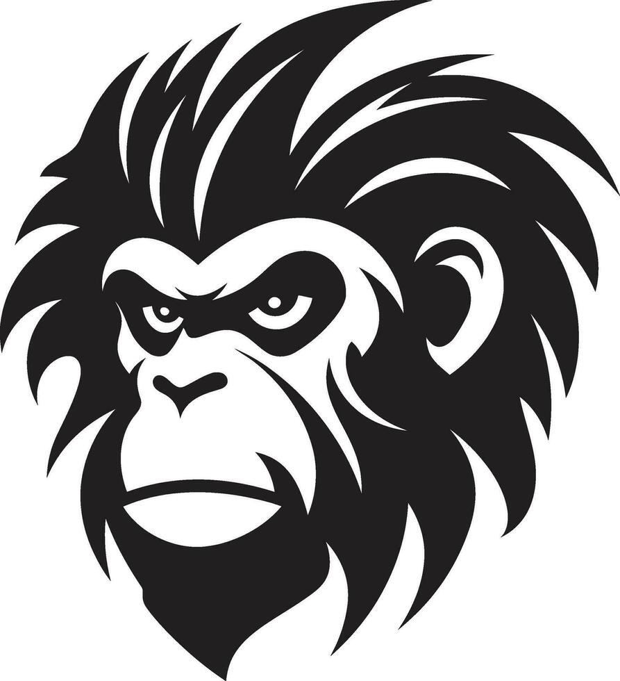 Tribal Baboon Design Baboon Majesty Symbol vector