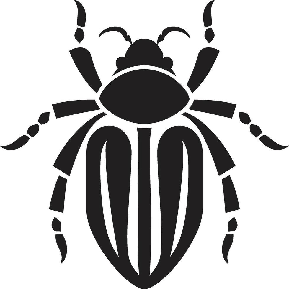 con cuernos insecto cara heráldica error clan insignias vector