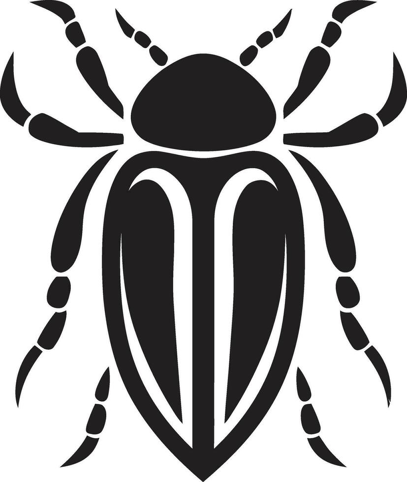 Beetle Kingdom Crest Elegant Beetle Icon vector