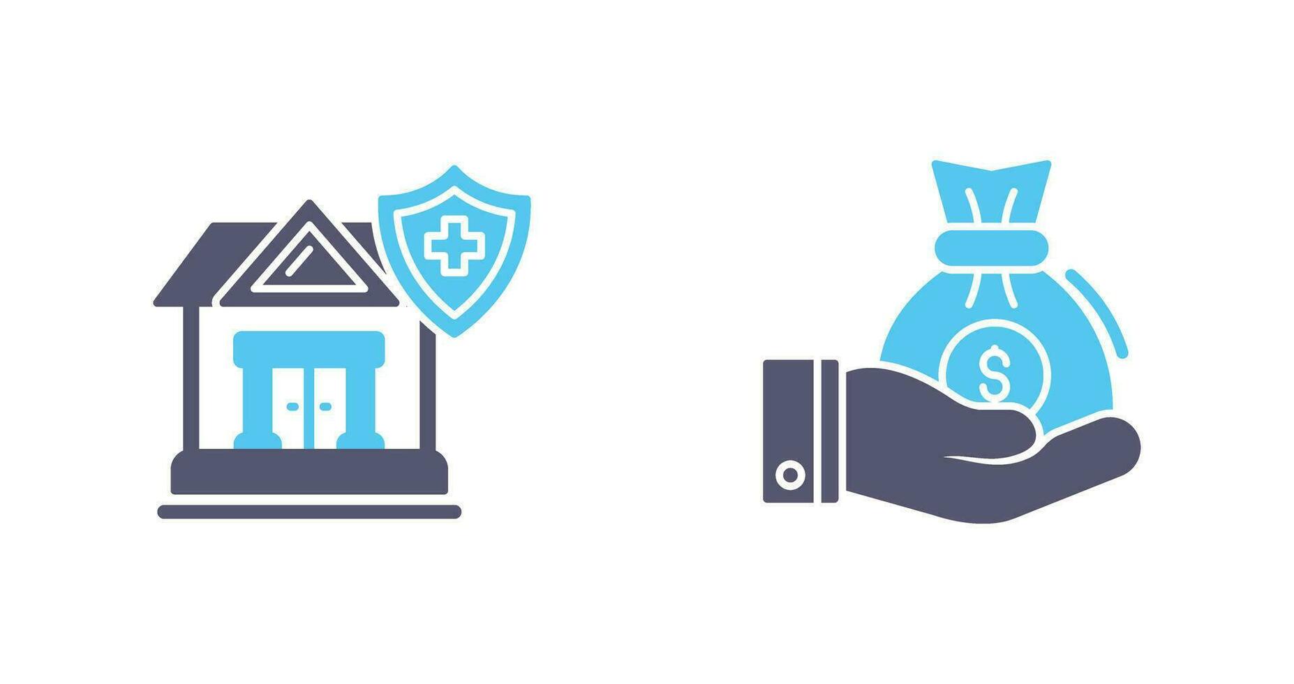 Health and Investment Icon vector