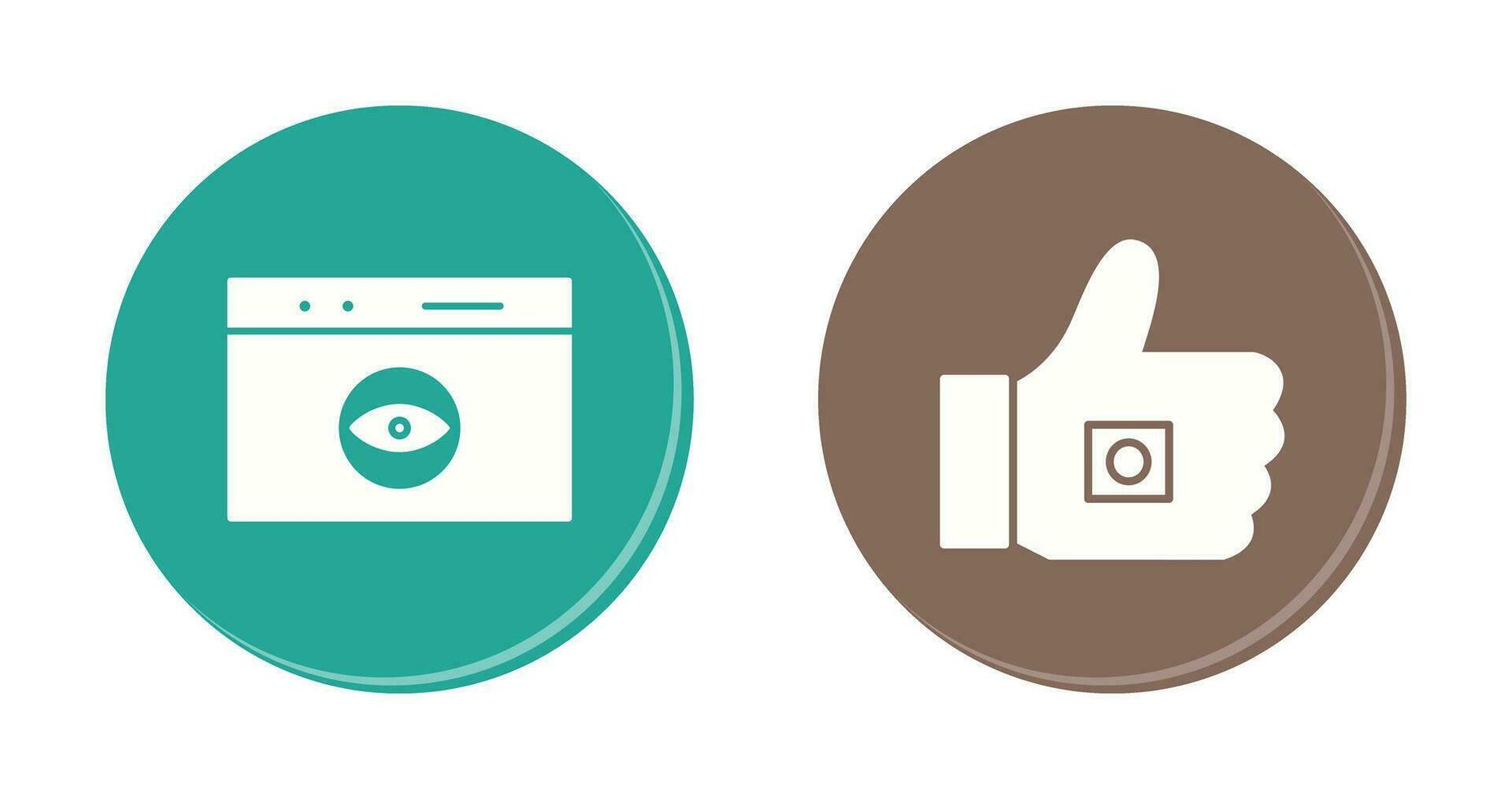 like marketing and web visibility Icon vector