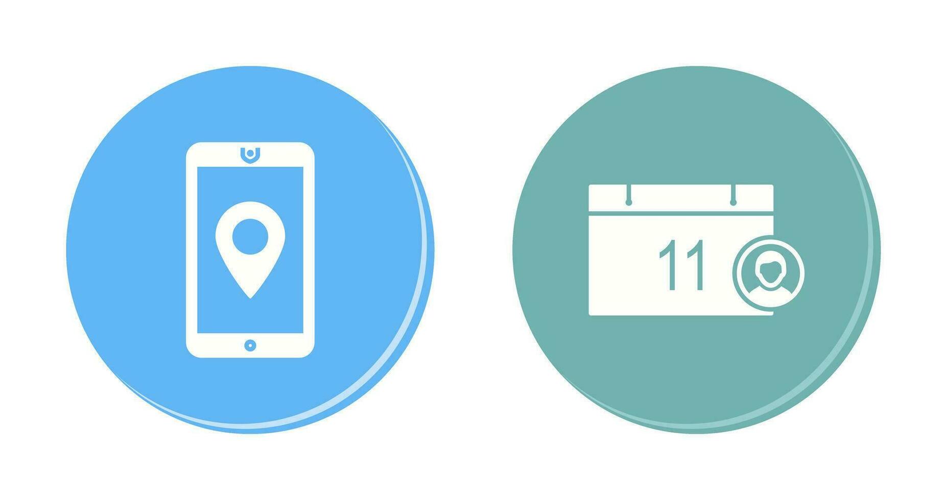 gps service and event management Icon vector
