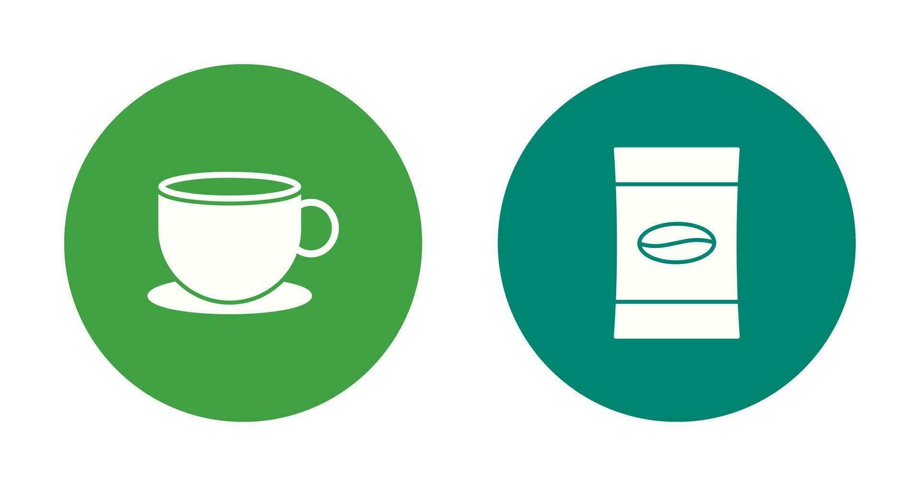 tea and coffee packet Icon vector