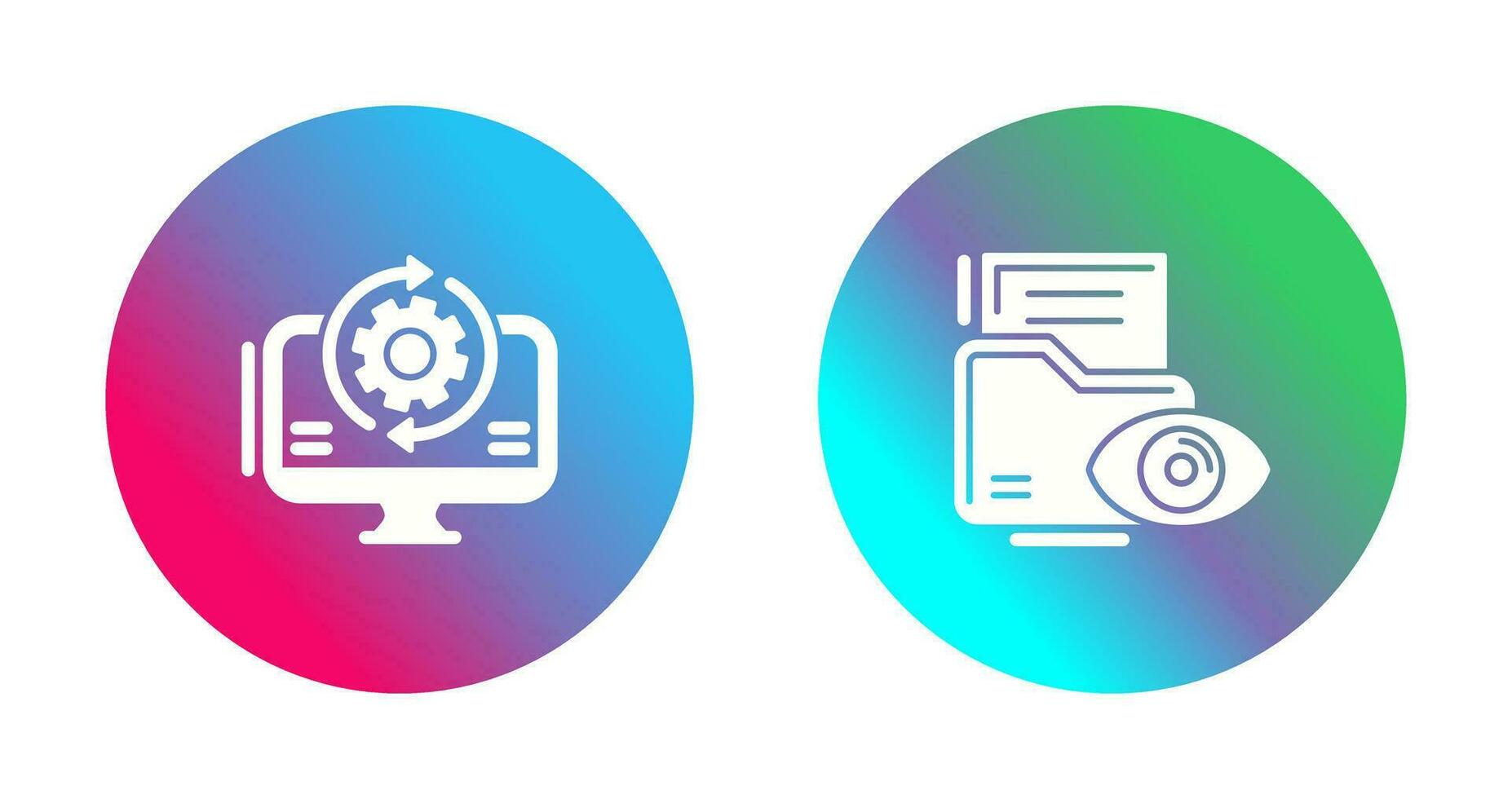 Synchronization and Data Visualization Icon vector