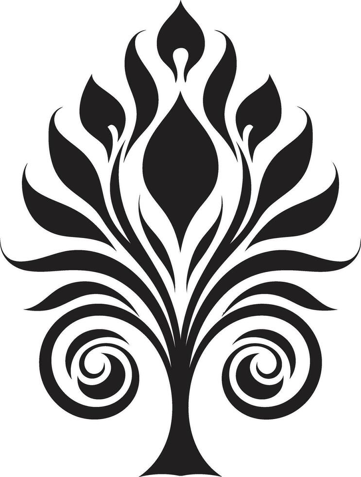 Silent Majesty Black Peacock Insignia Sculpted Showcase Peacock Symbol in Vector