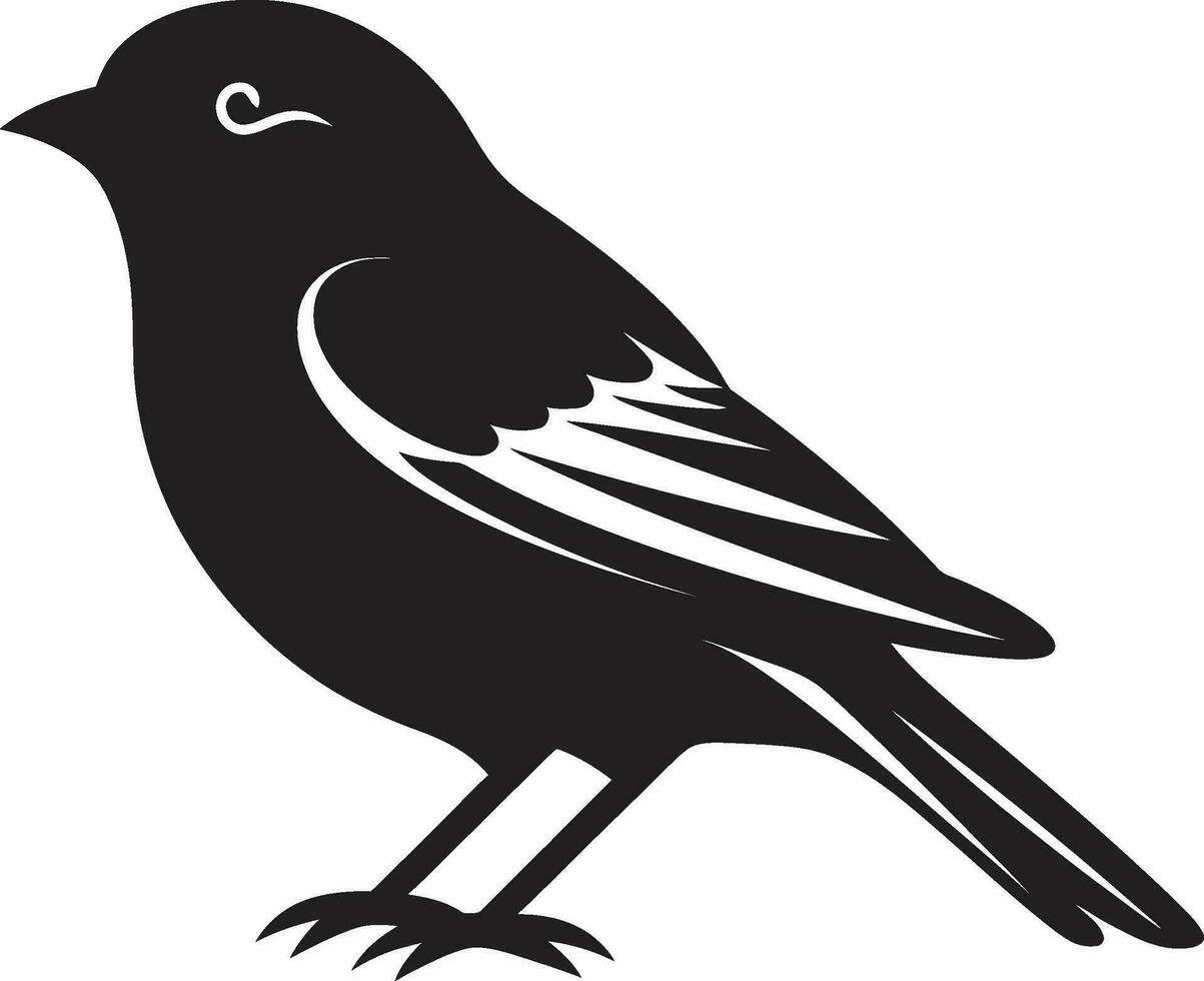 Black Finch A Vector Logo Design for a Brand Thats Soaring Above the Rest Black Finch A Vector Logo Design for a Business Thats Always on the Go