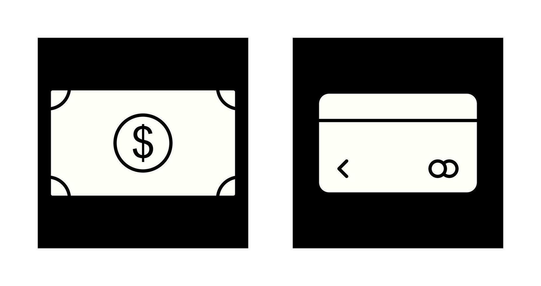 dollar and credit card Icon vector