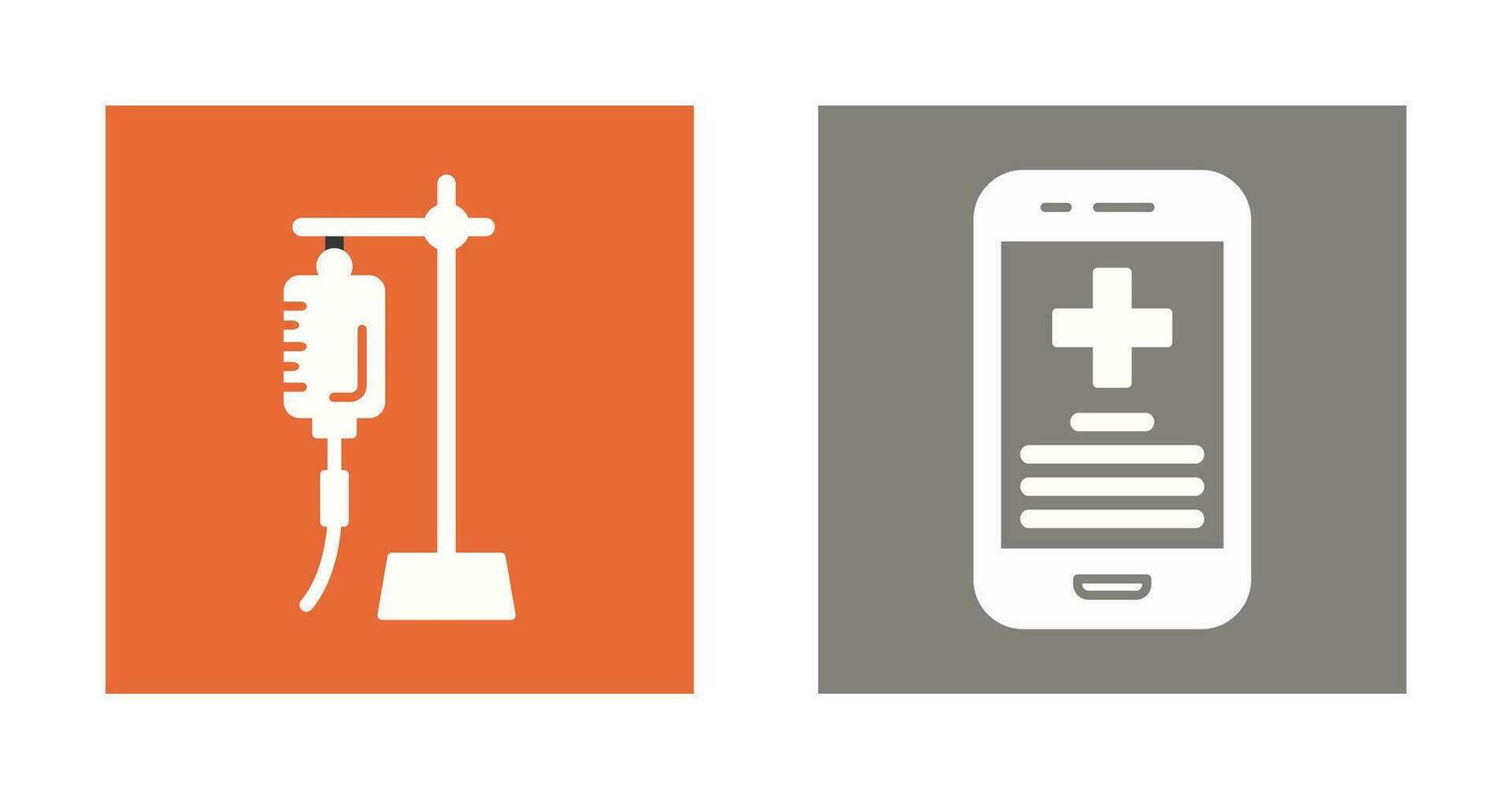 Saline and Smartphone Icon vector
