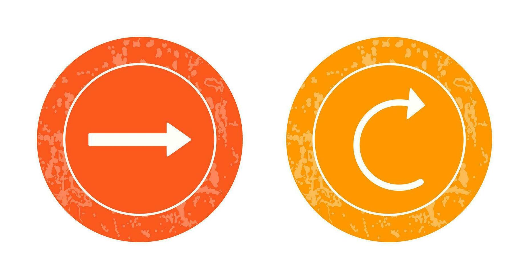 right arrow and reload Icon vector
