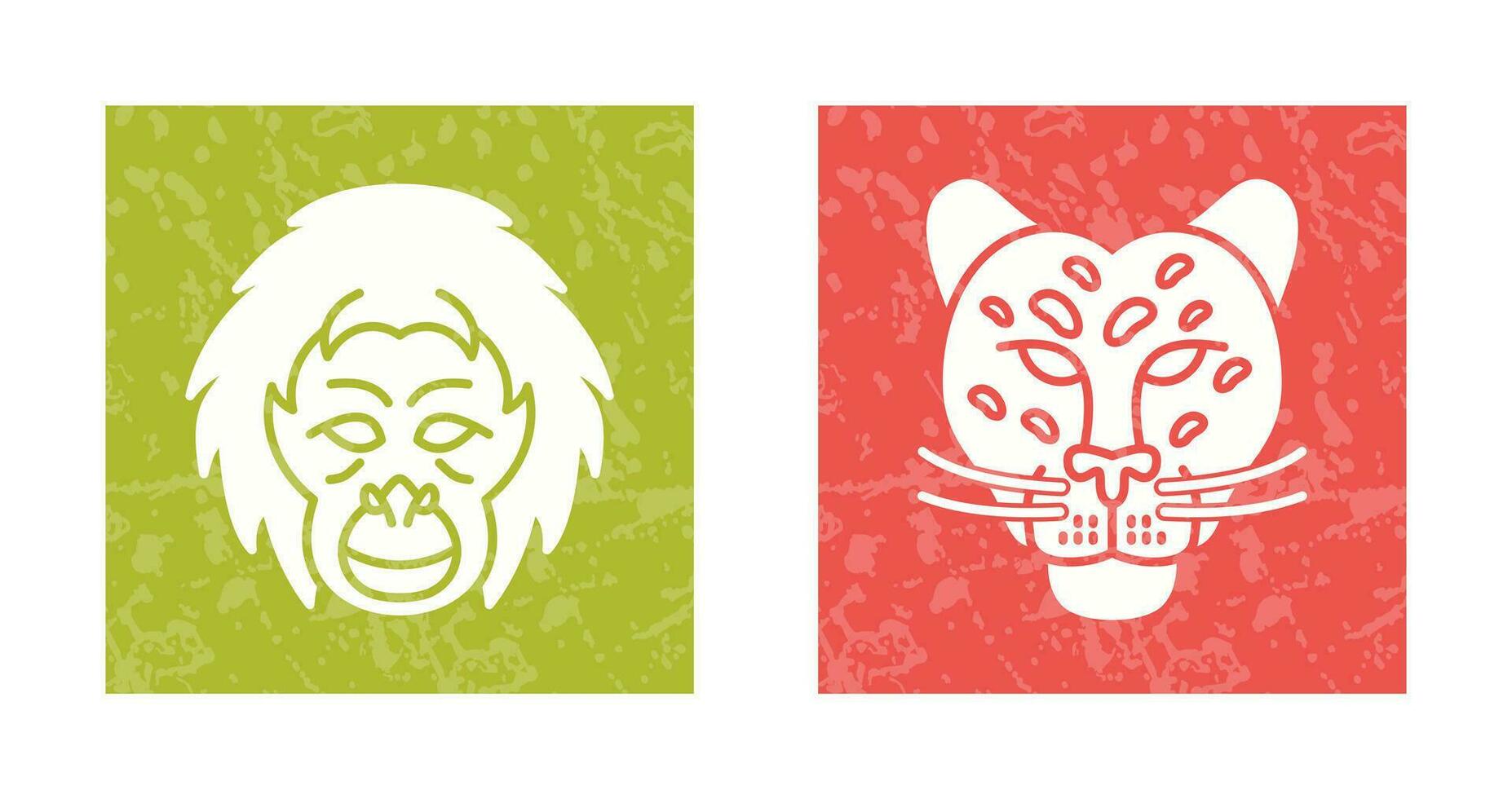 Orangutan and dangerous Icon vector