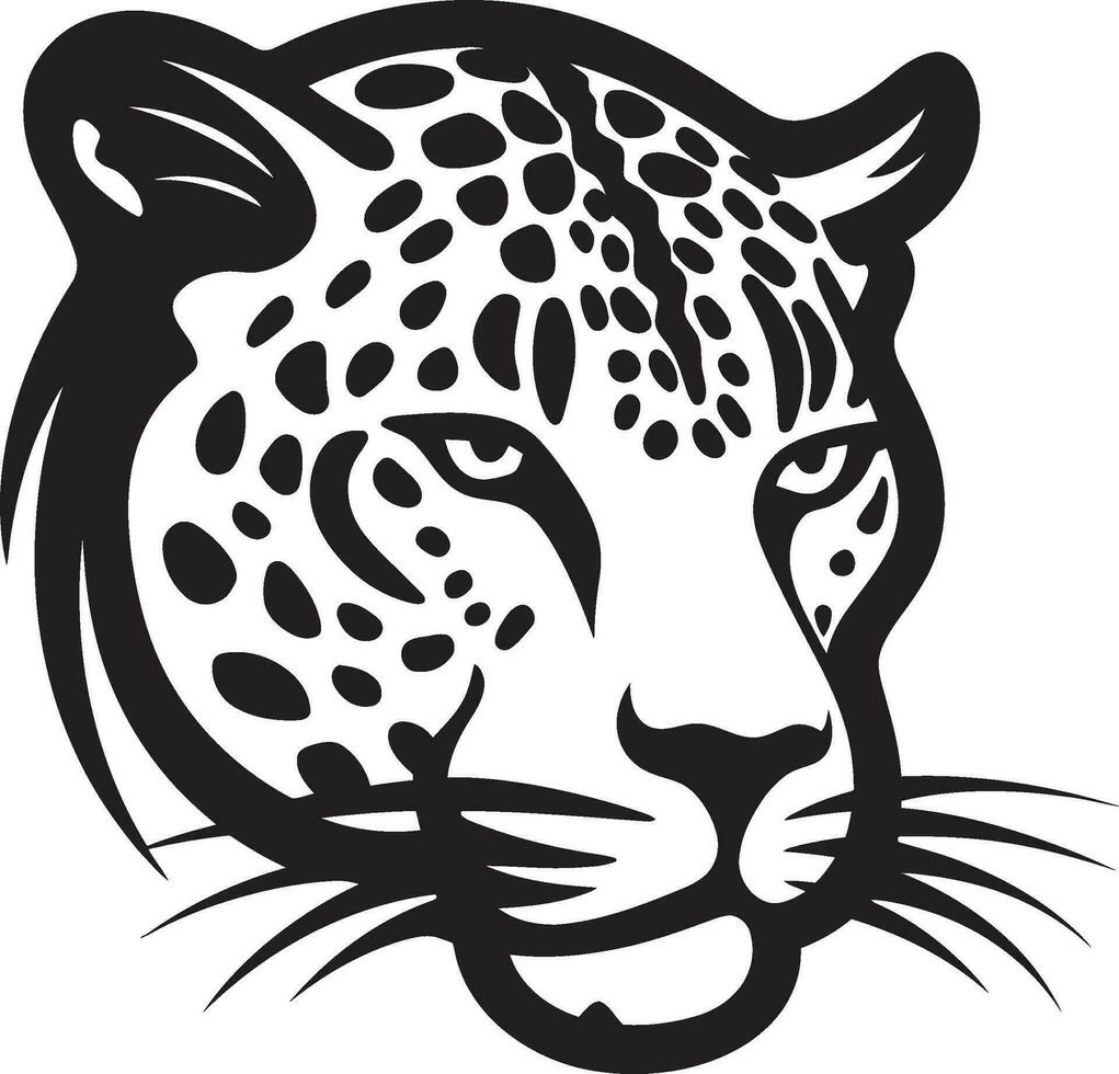 Fiercely Refined Black Vector Leopard Logo Design Regal Black Lion Icon Vector Logo Design Excellence