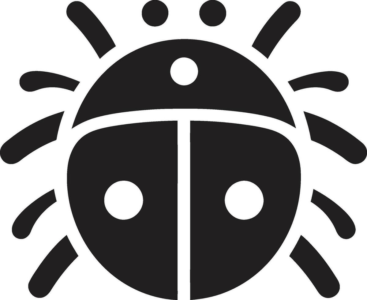 Red Spots in Vector Art Ladybugs Charm Minimalistic Delight