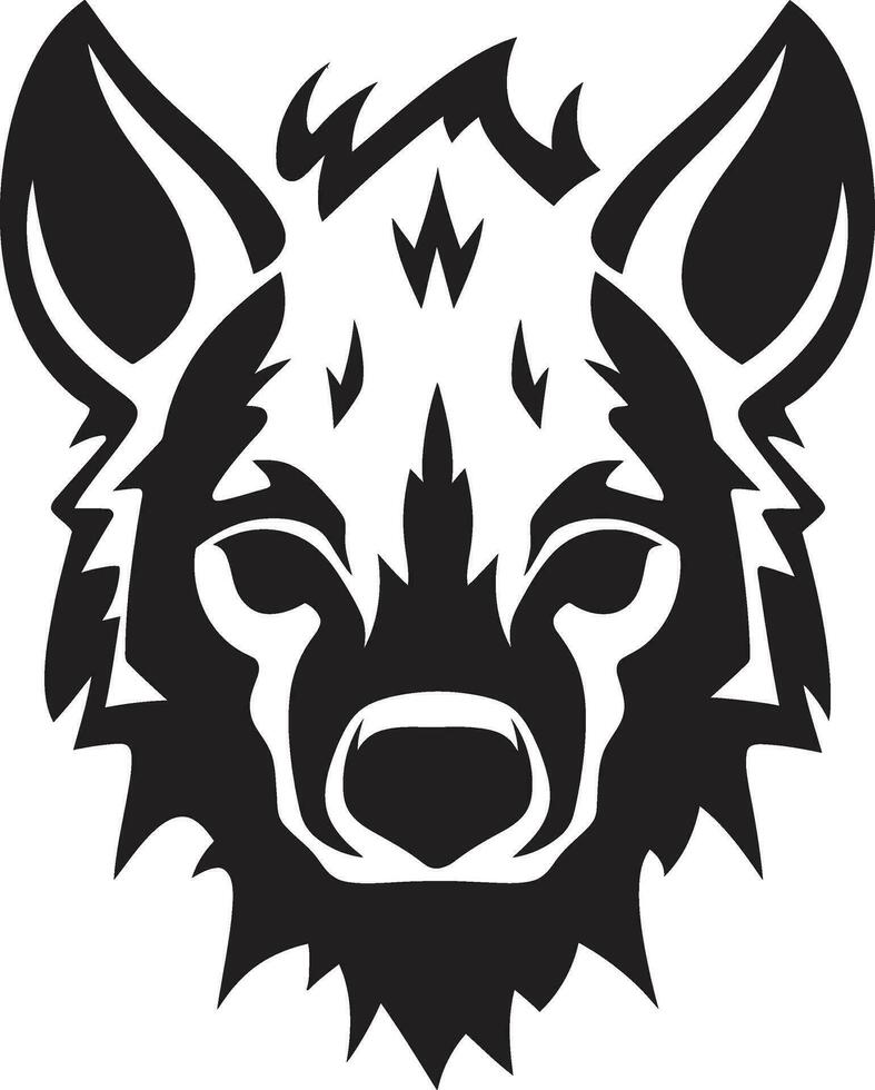 Predators Majesty in Minimalistic Charm Eyes of the Crafty Hunter vector