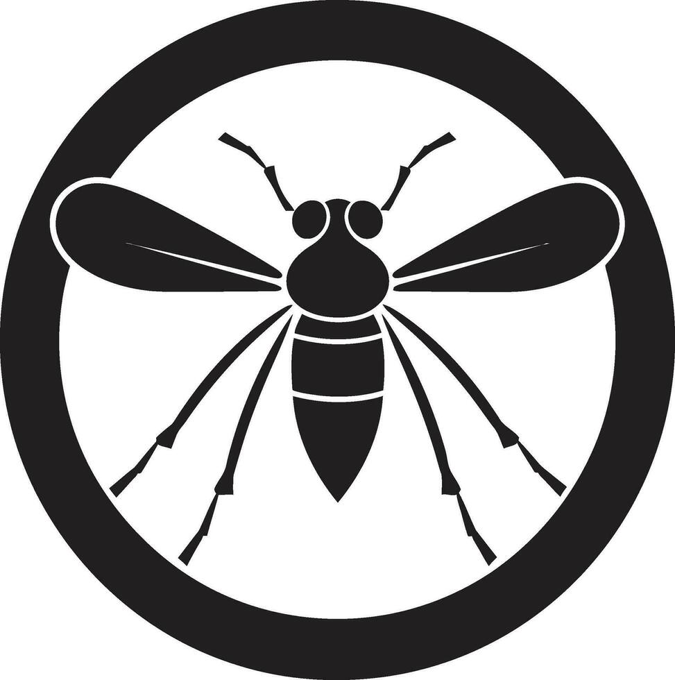 Mosquito Silhouette Design Modern Mosquito Icon vector