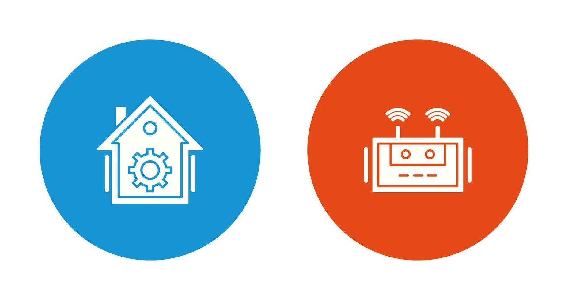 Home Automation and Router Icon vector