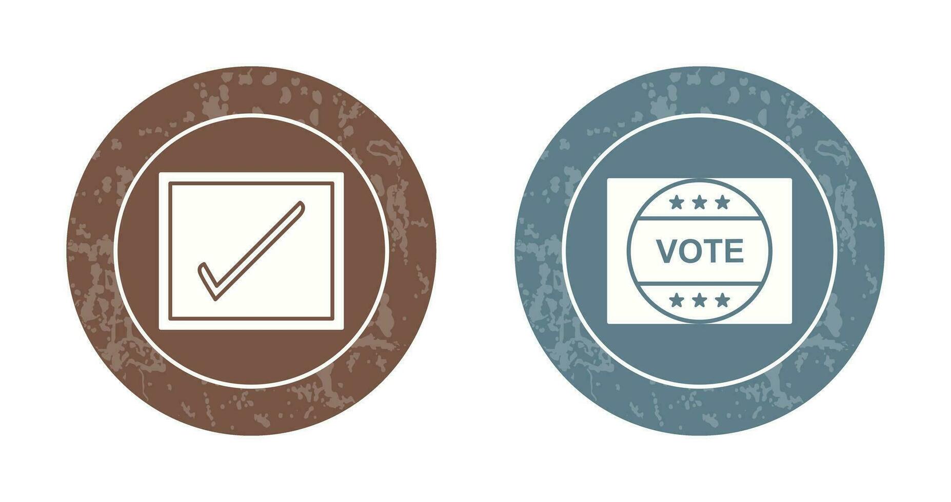 Checkbox and Vote Sticker Icon vector