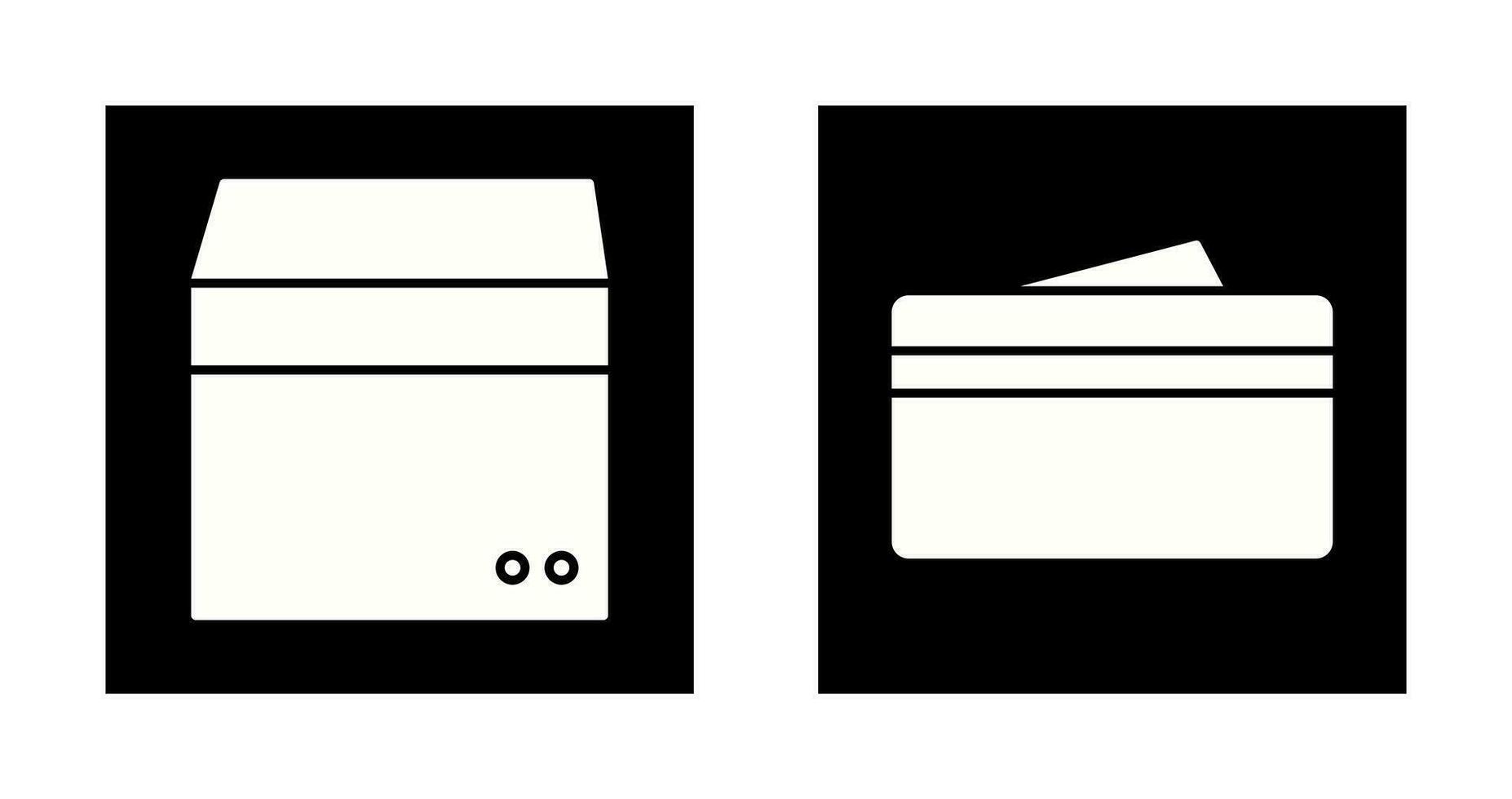 box and wallet Icon vector
