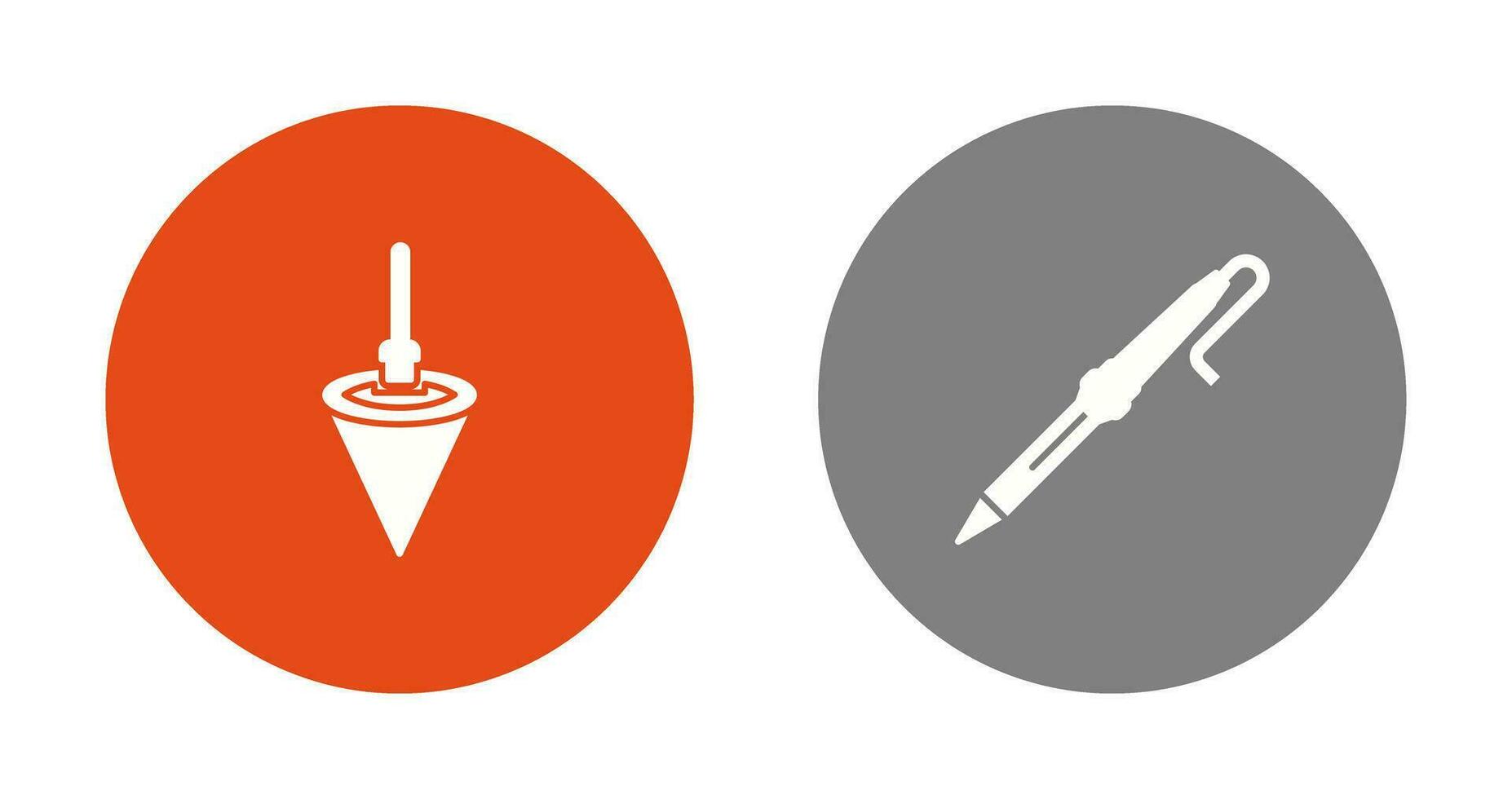 Plumb Bob and Soldering Icon vector