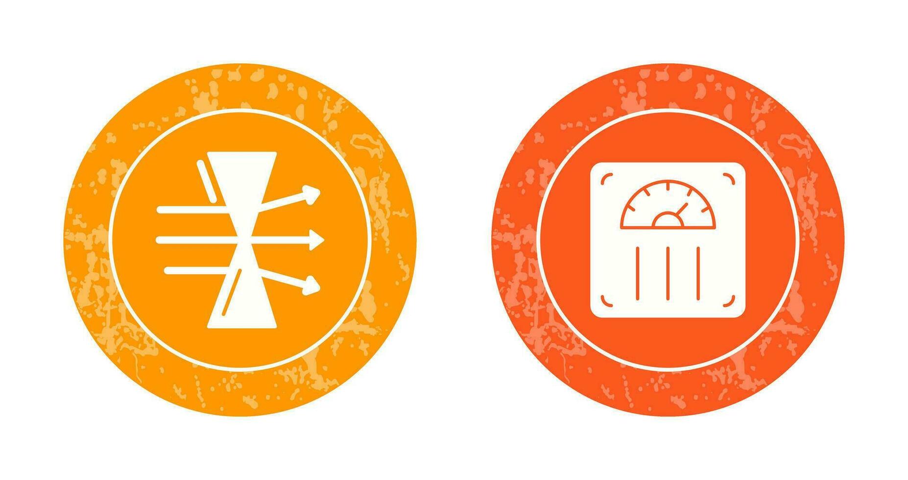 Dispersion and Weight Scale Icon vector