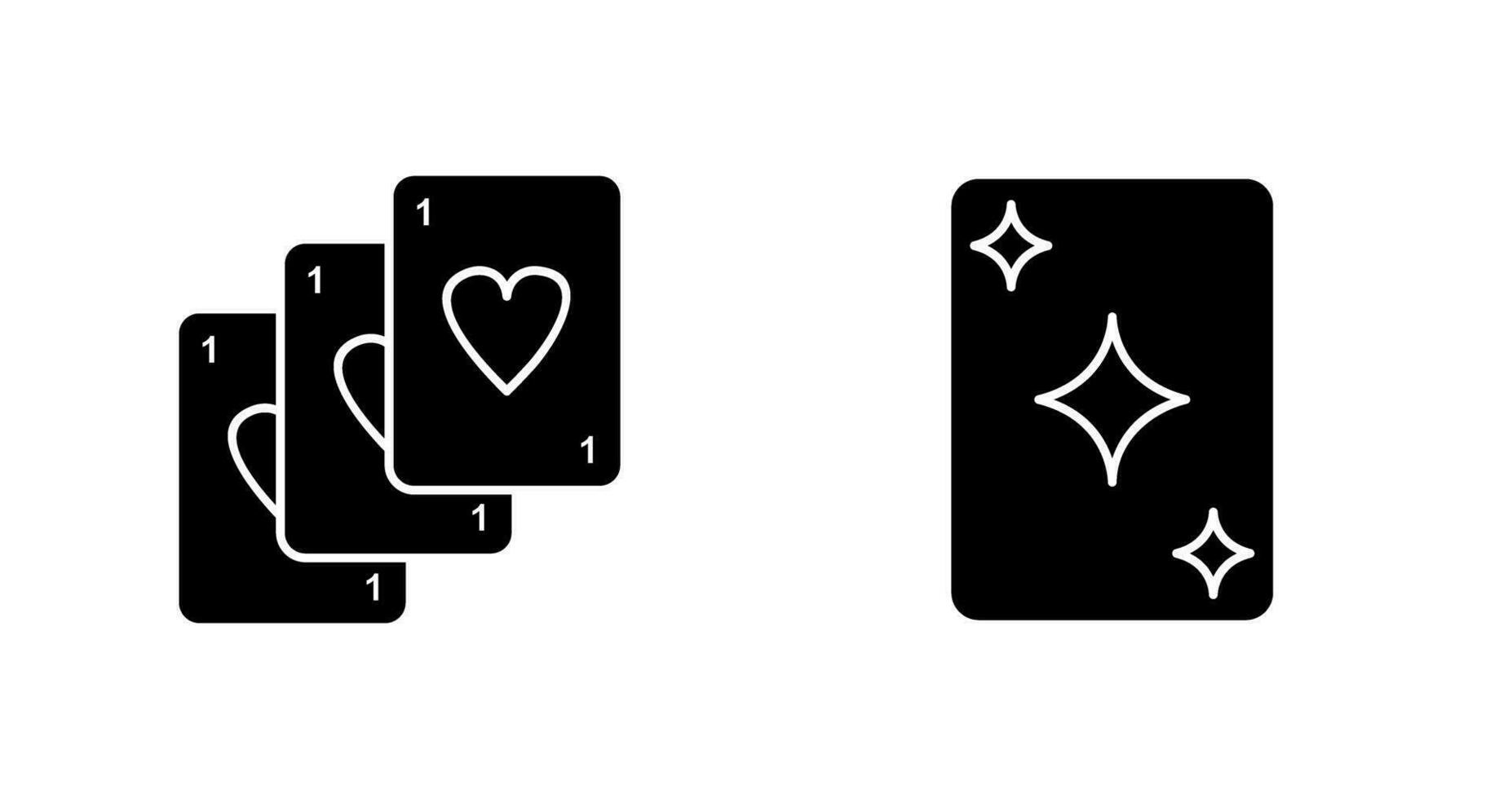 Deck of Card and Card Icon vector