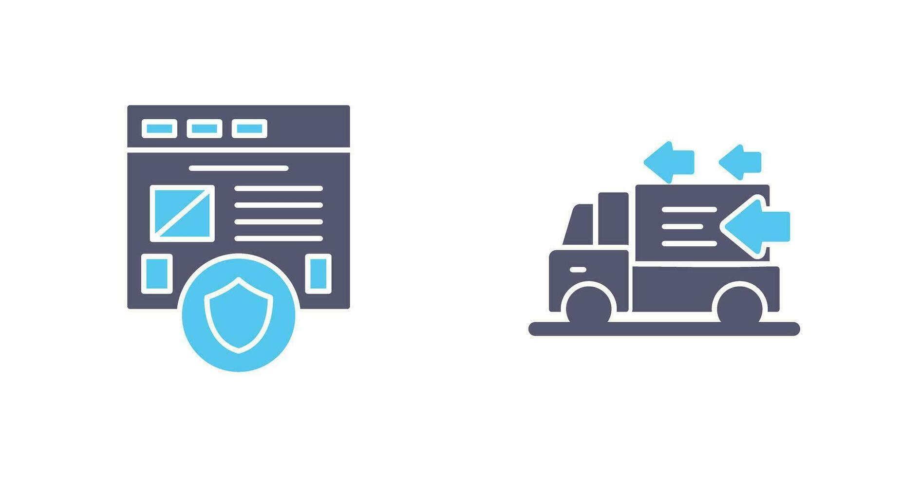 Secure and Order Return Icon vector