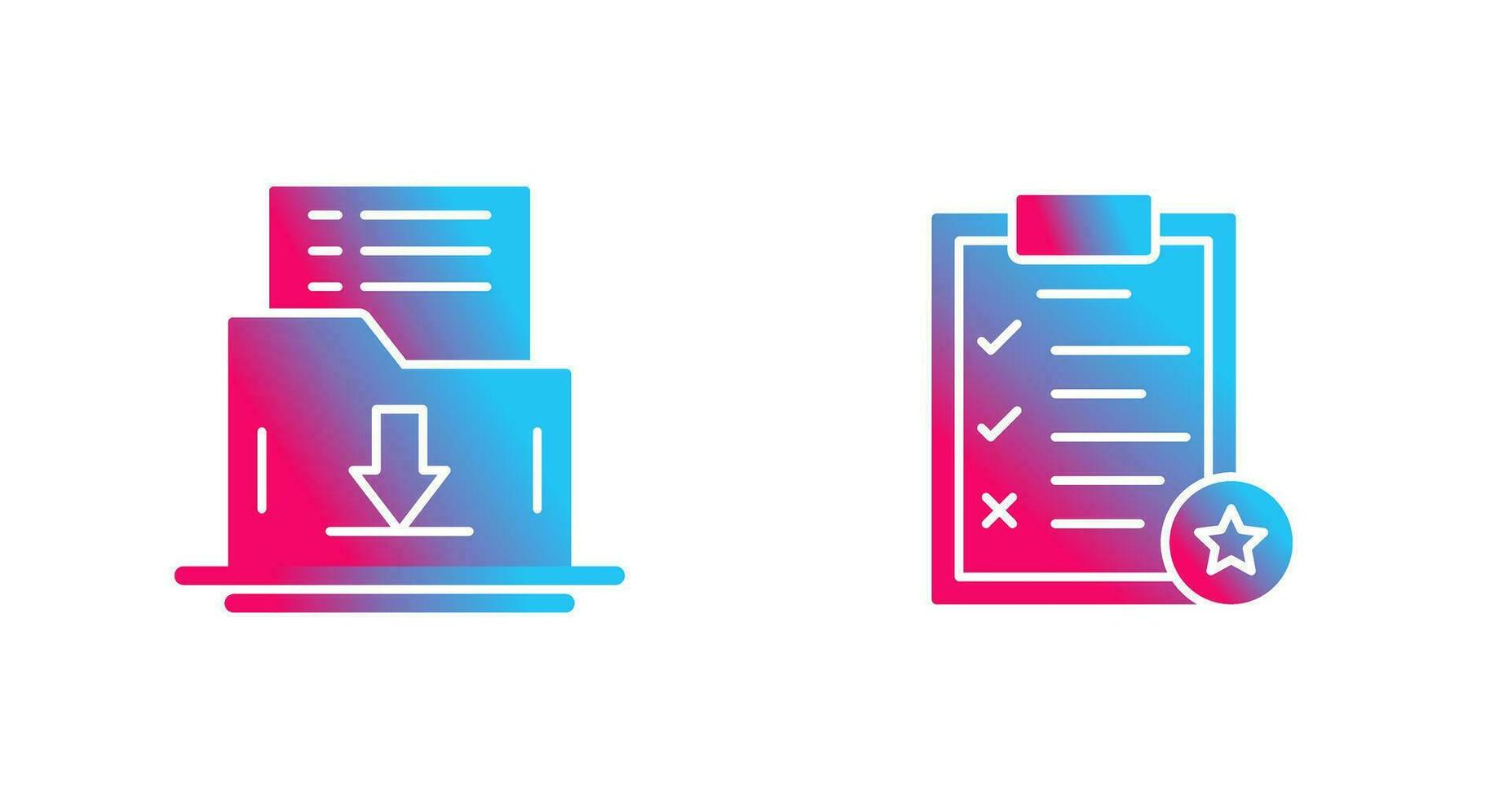 Save List and Task List Icon vector