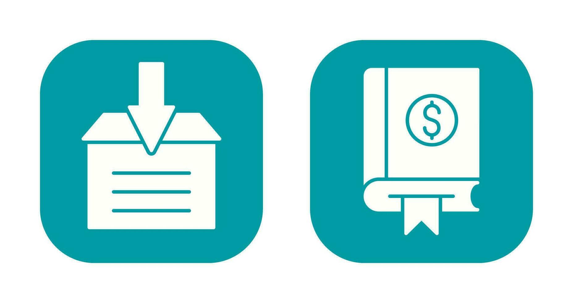 Finance and Archive Icon vector