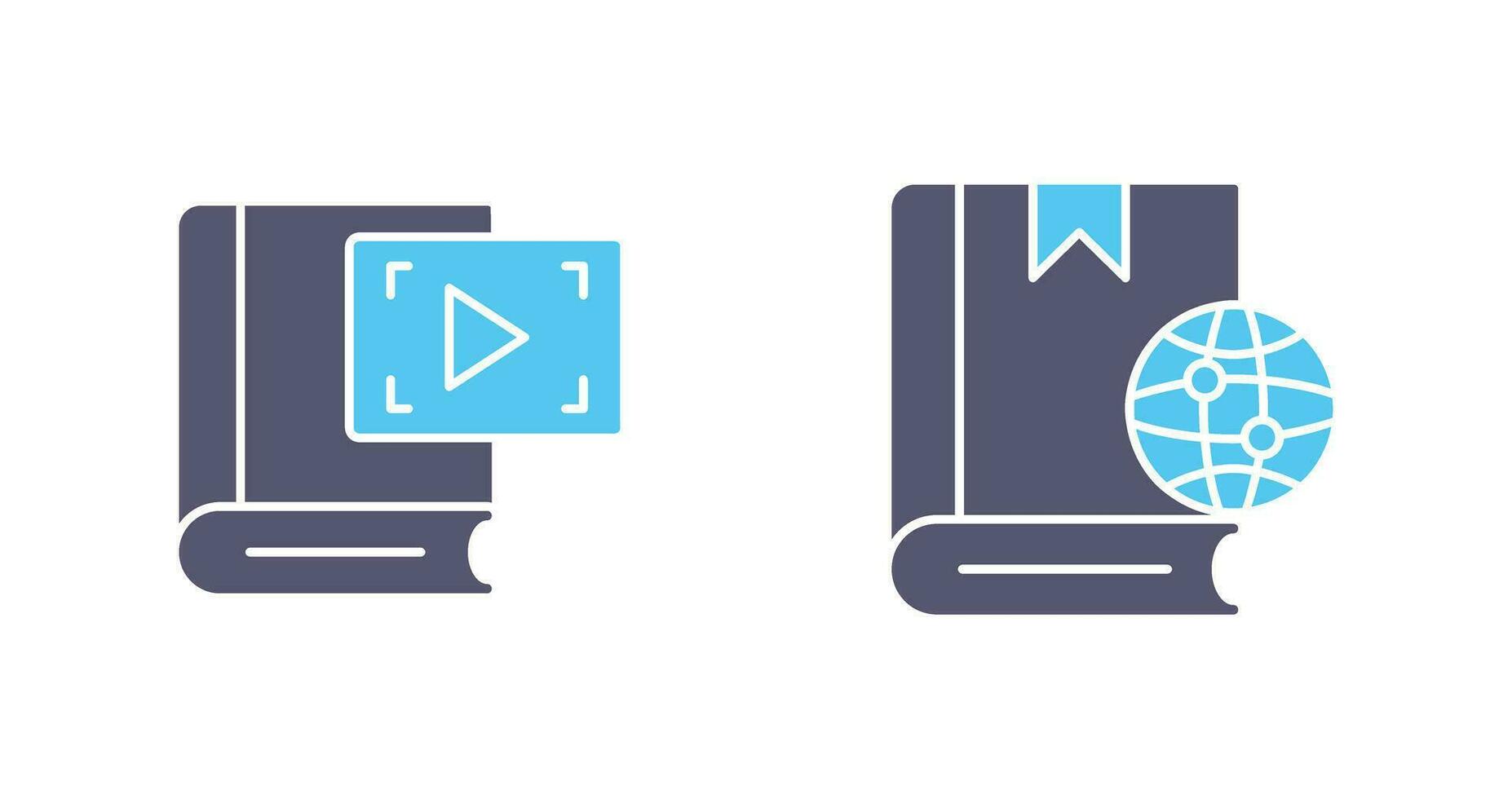 Video Recorder and Globel Icon vector