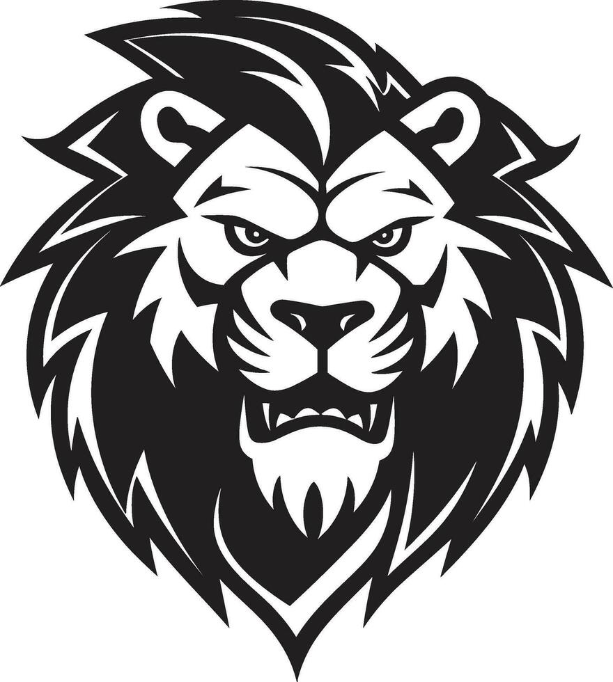 Proud Power Black Vector Lion Logo Excellence   The Power of Pride Savage Majesty Black Lion Emblem in Vector   The Unrestrained Magnificence