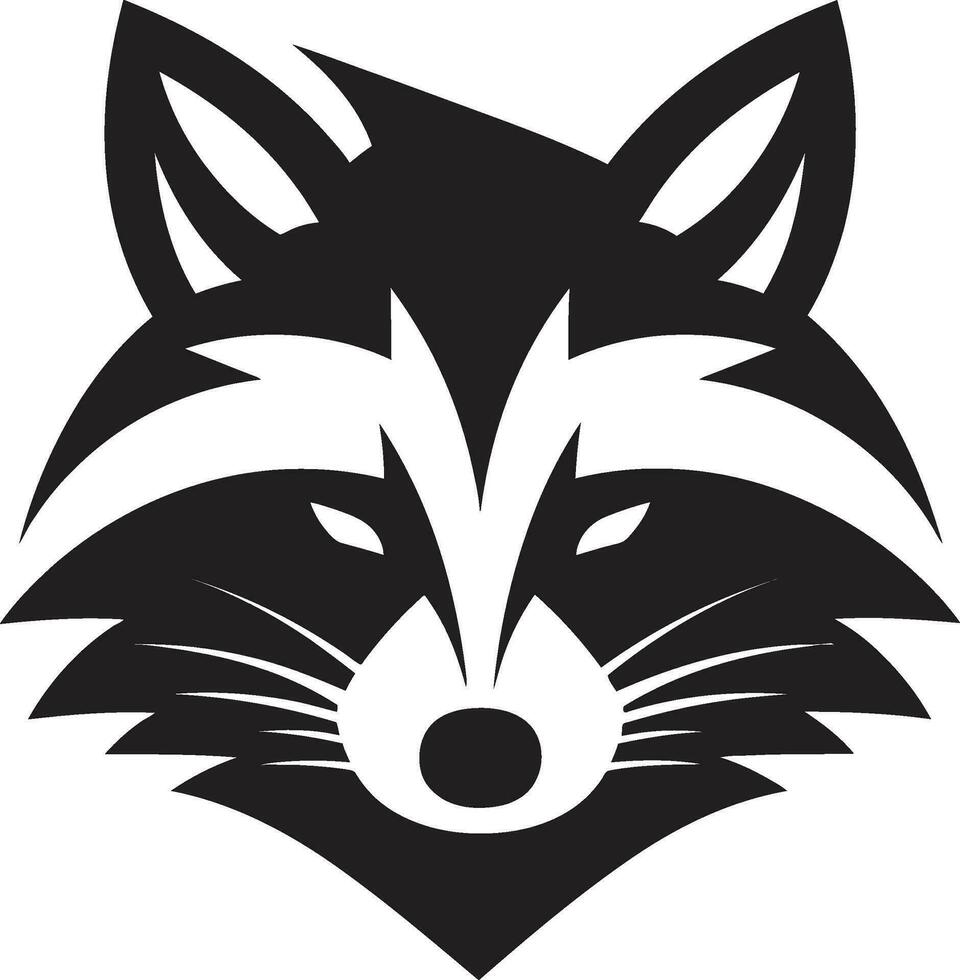 Minimalistic Raccoon Mark of Excellence Stylish Raccoon Vector Symbol