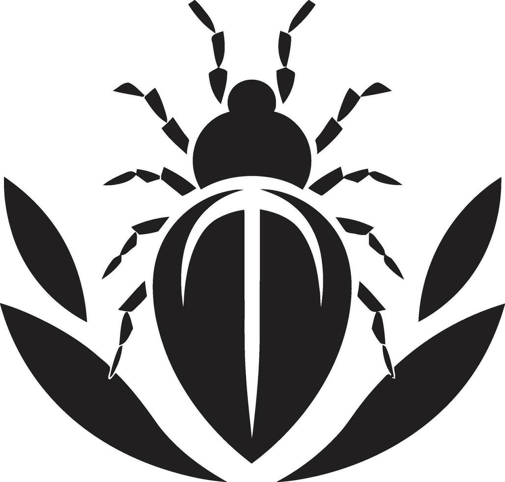 Black Vector Aphid Logo Timeless Elegance Iconic Aphid Silhouette Black Vector Logo Excellence