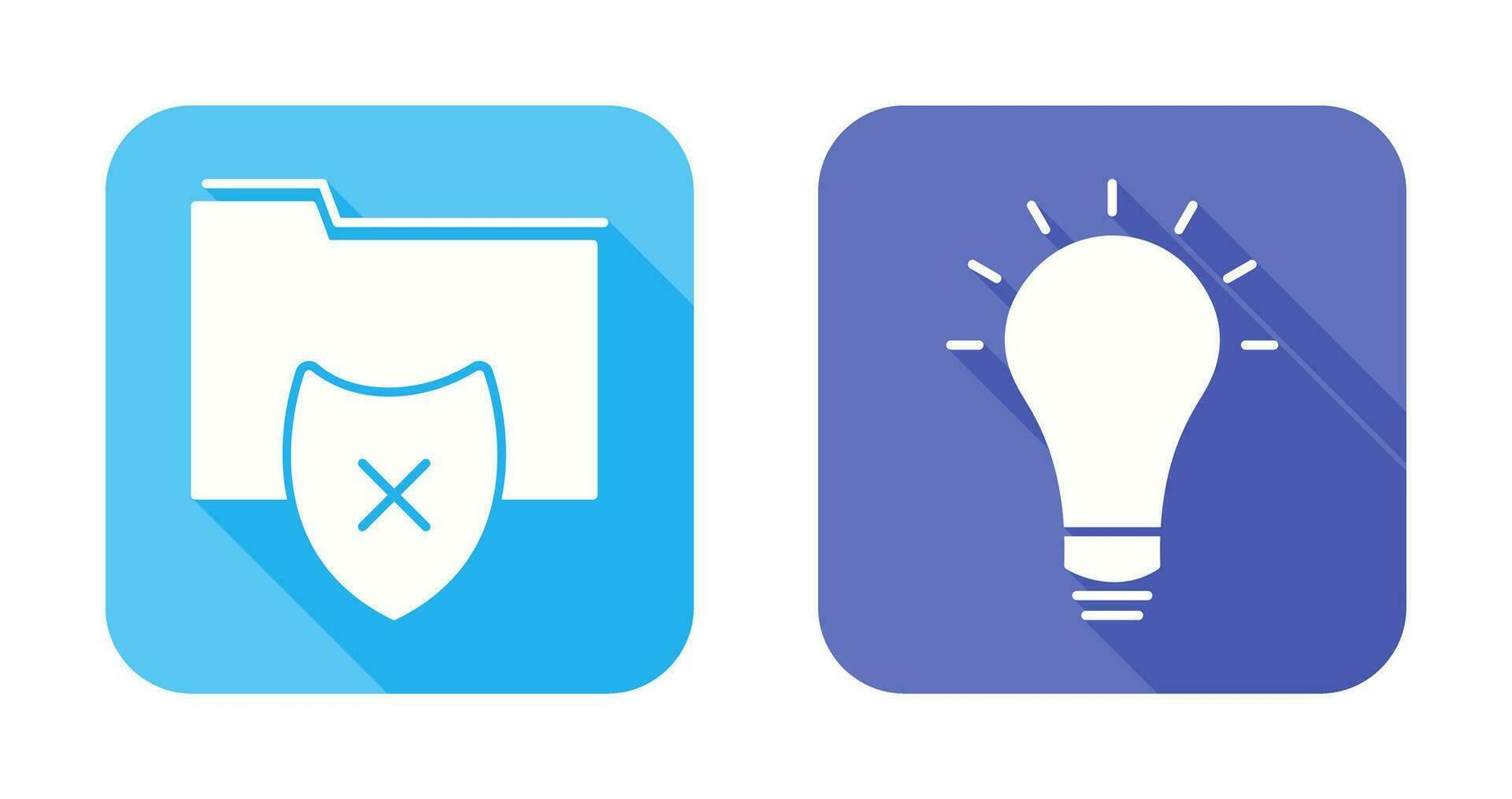 vulnerable folders and innovatives idea Icon vector
