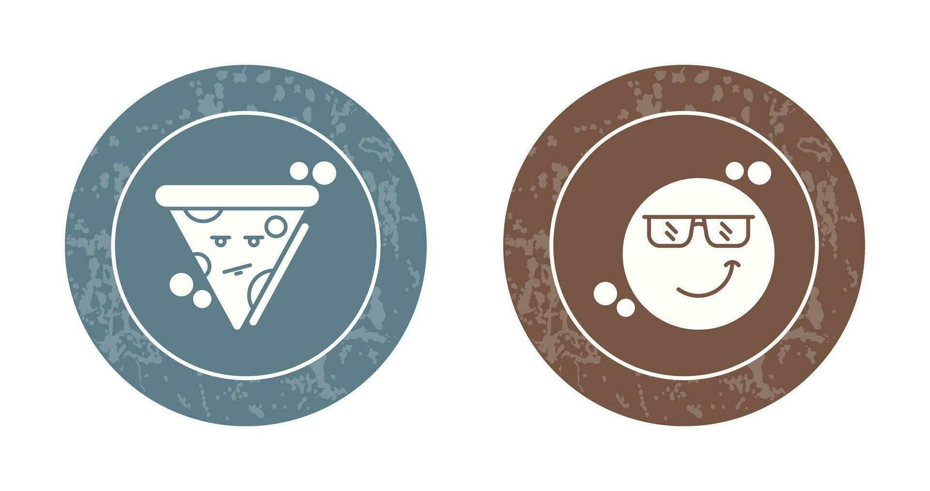 Pizza and Cool Icon vector