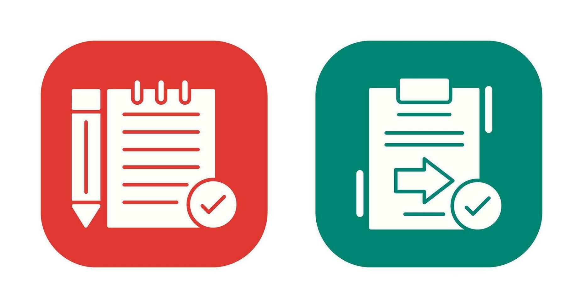 Check Notes and Send Icon vector