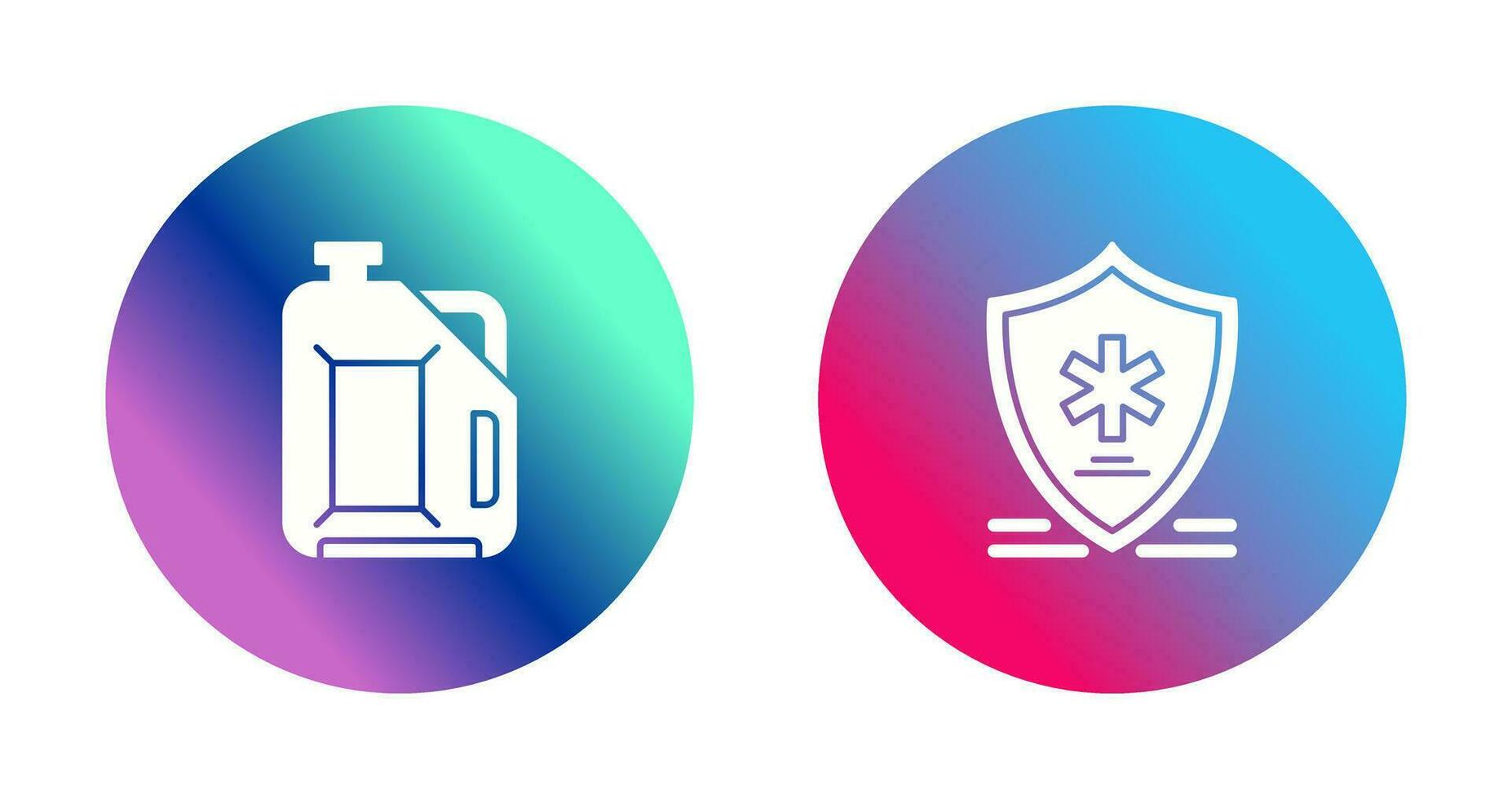Jerrycan and Medical Symbol Icon vector
