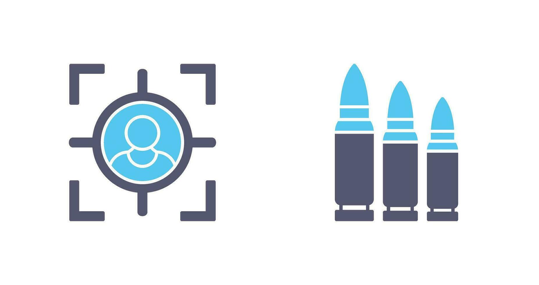 Target and Bullets Icon vector