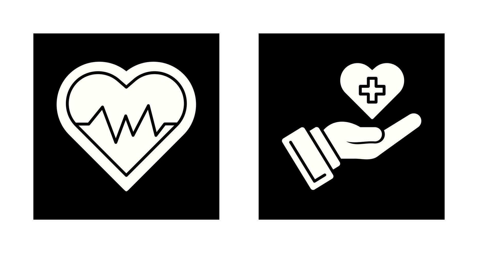 Heart Beat and Healthcare Icon vector