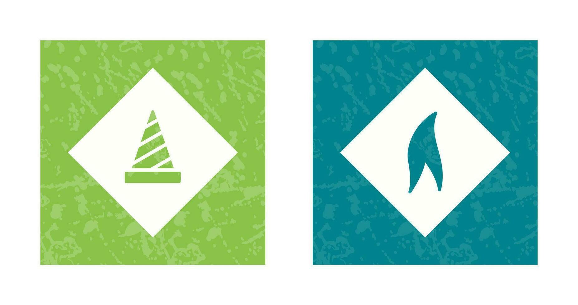 under construction and flammable material  Icon vector