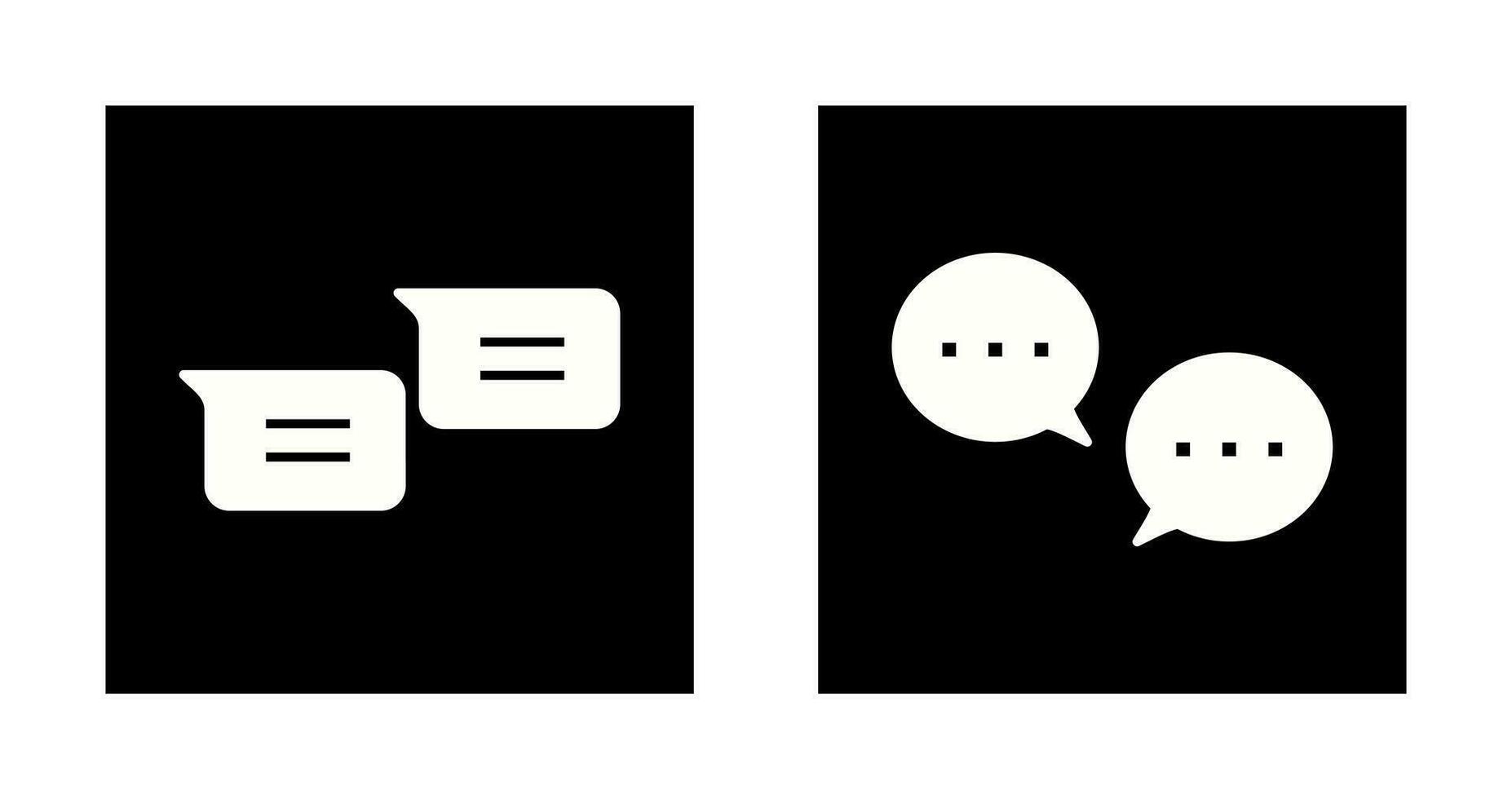 messages and conversation bubbles Icon vector