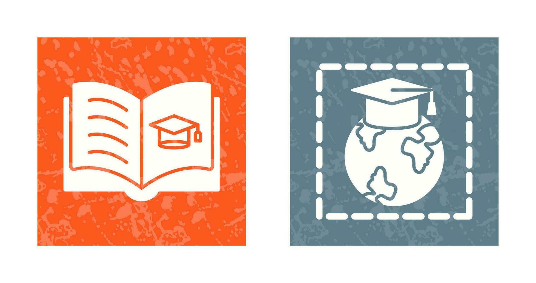 Open Book and Earth Icon vector