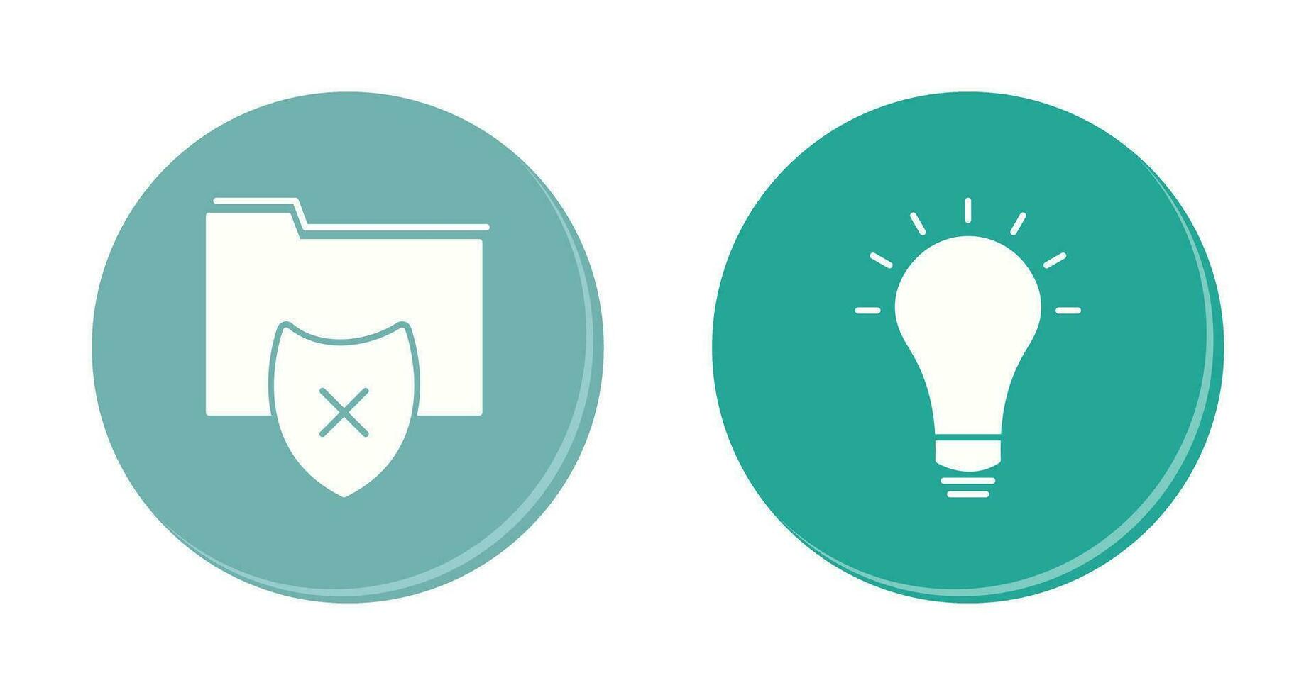 vulnerable folders and innovatives idea Icon vector